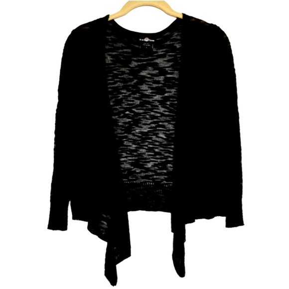 It's Our Time Sweaters - *3/$30* It's Our Time Black Tie Front Cardigan